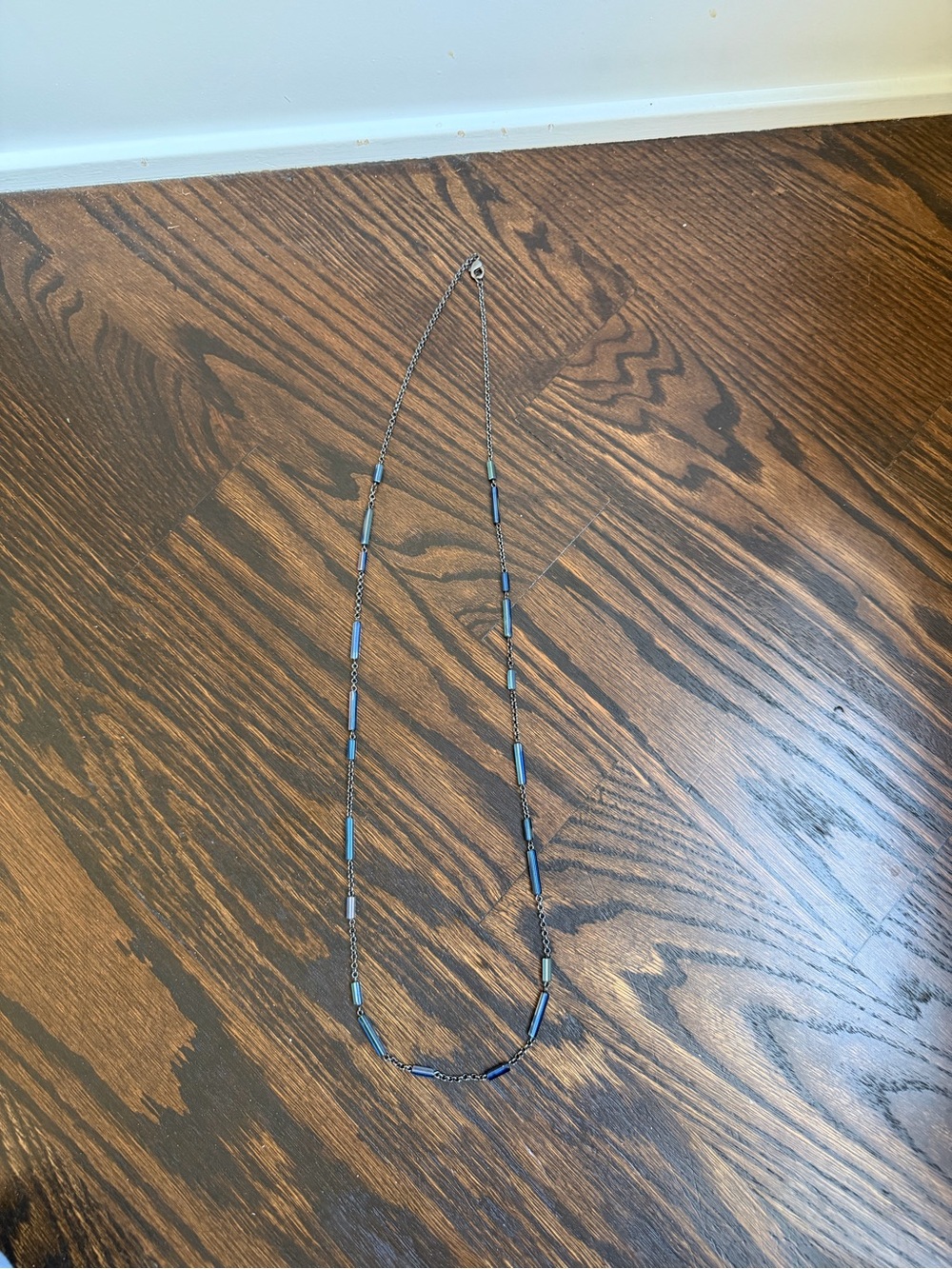 Delicate Blue Beaded Necklace